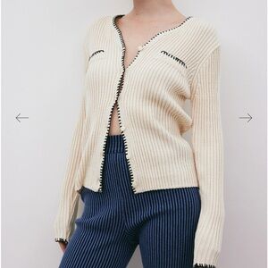 Source Unknown rib stitch cardigan